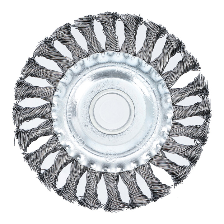 Brosse plate brosse ronde tressée Ø 125 mm BGS