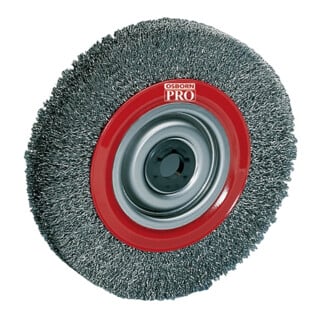 Brosse plate D. 125 mm épaisseur du fil 0,3 mm câble en acier vitesse de rotatio