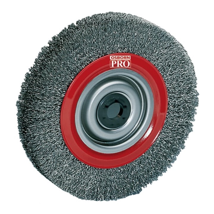 Brosse plate D. 125 mm épaisseur du fil 0,3 mm câble en acier vitesse de rotatio