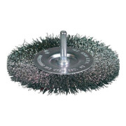 Brosse plate D. 75 mm 6 mm épaisseur du fil 0,3 mm câble en inox vitesse de rota