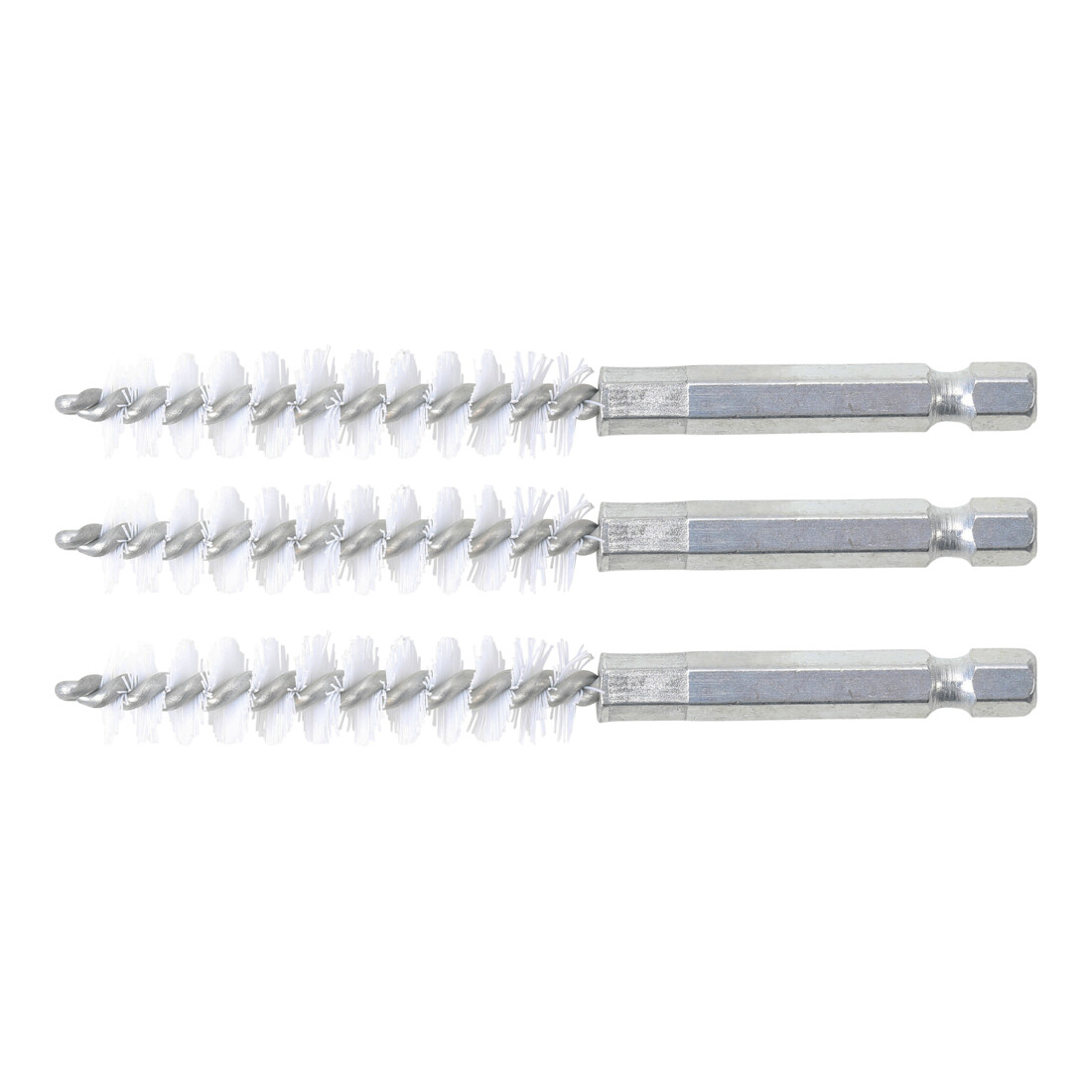 Brosse plate Nylon 11 mm 6,3 mm (1/4") 3 pièces BGS
