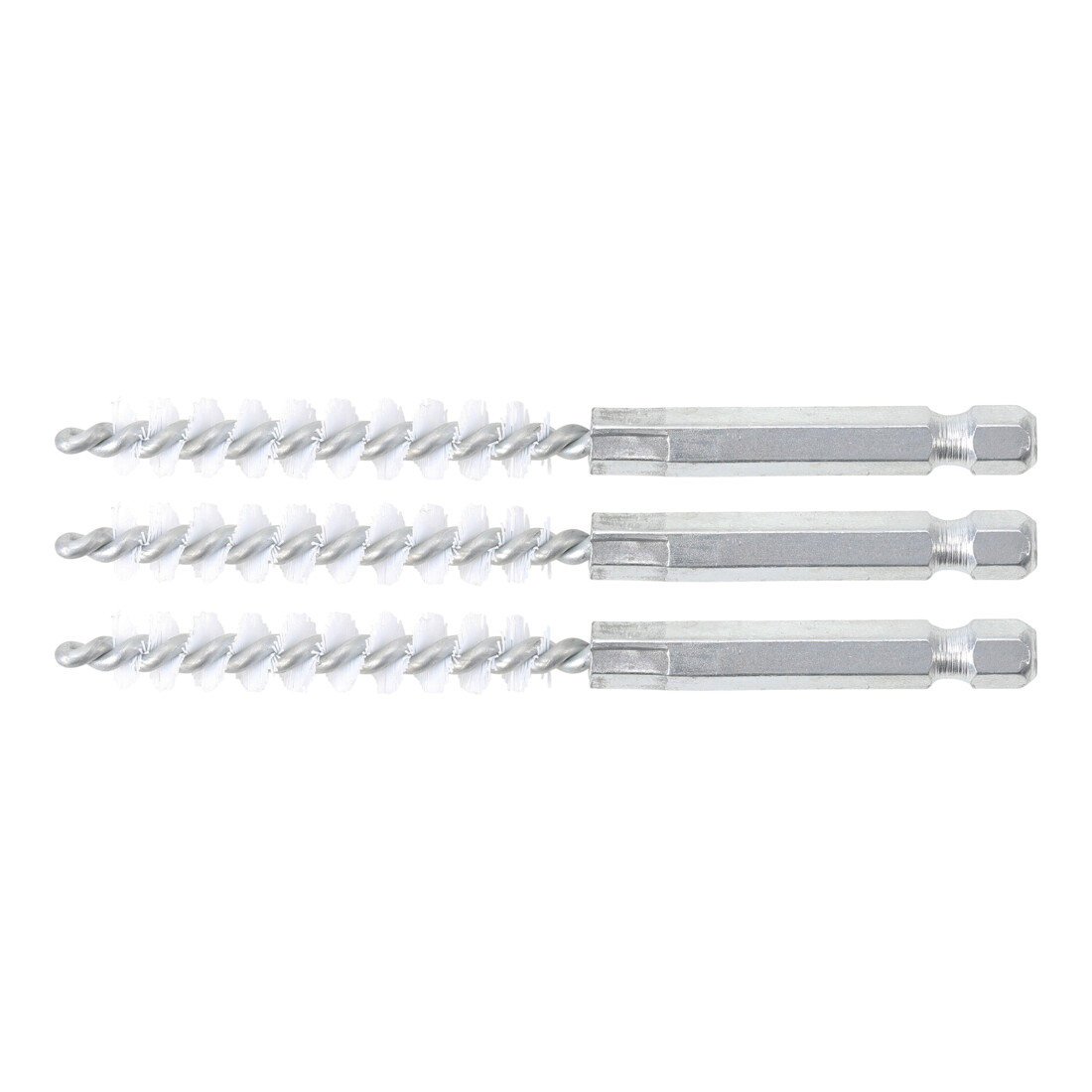 Brosse plate Nylon 9 mm 6,3 mm (1/4") 3 pièces BGS