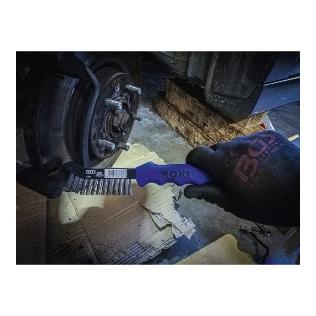 Brosse pour étriers coudée 230 mm Kraftmann