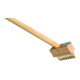 Brosse pour joints et mauvaises herbes avec poils en acier et manche long-1