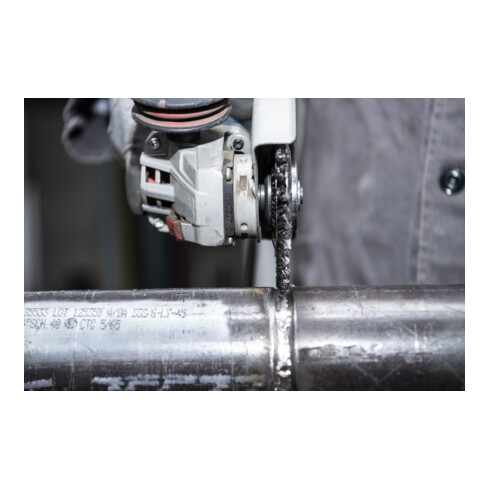 Brosse pour pipelines dentée Klingspor, nombre de rangées 1, 0,5 acier