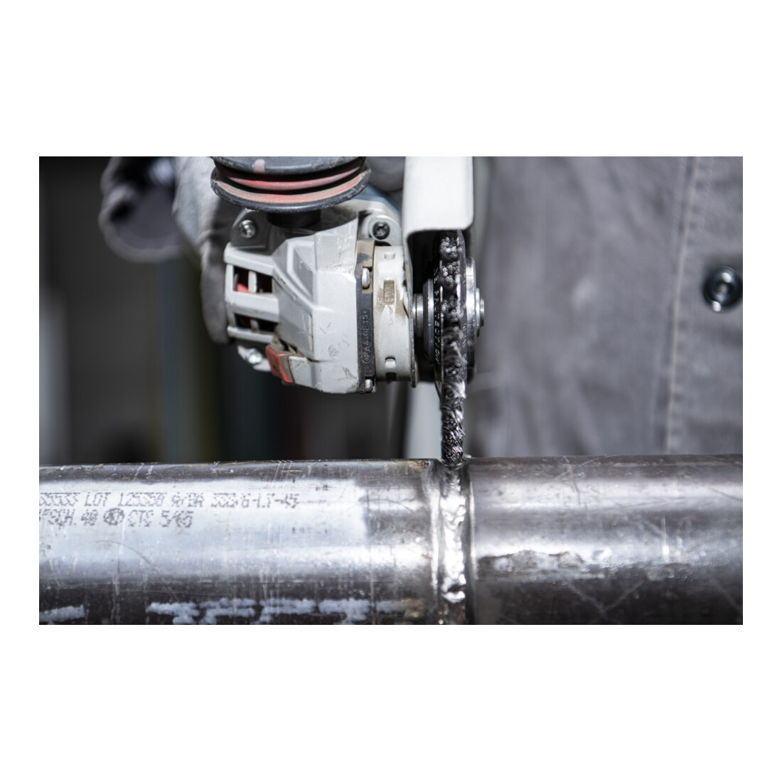 Brosse pour pipelines dentée Klingspor, nombre de rangées 1, 0,5 acier