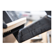 Brosse pour soudures d'angle Klingspor, nombre de rangées 3, 125 x 25 x 290 mm manche en bois 0,35 acier-4