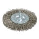 Brosse ronde 75x0,3 mm/ 6 mm, acier inoxydable, ondulé, avec queue de 6 mm metabo