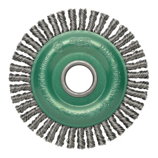 Brosse ronde D.125mm épaisseur fil 0,35mm fil VA 6mm 12000min-¹ OSBORN