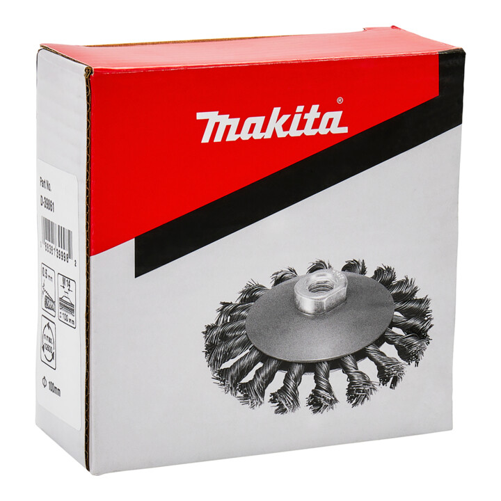Brosse ronde nouée Makita 100mm (D-39861)