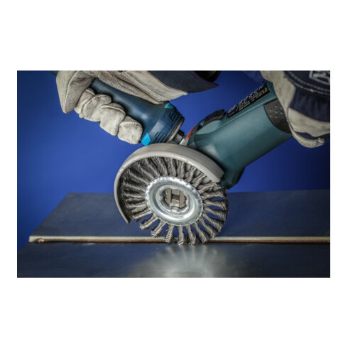 Brosse ronde PFERD, nouée POS RBG X-LOCK ST 0,50