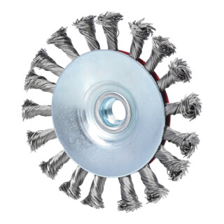 Brosses acier inoxydable ovales meuleuses, Ø 115mm