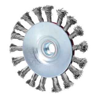 Brosses acier inoxydable ovales meuleuses, Ø 115mm