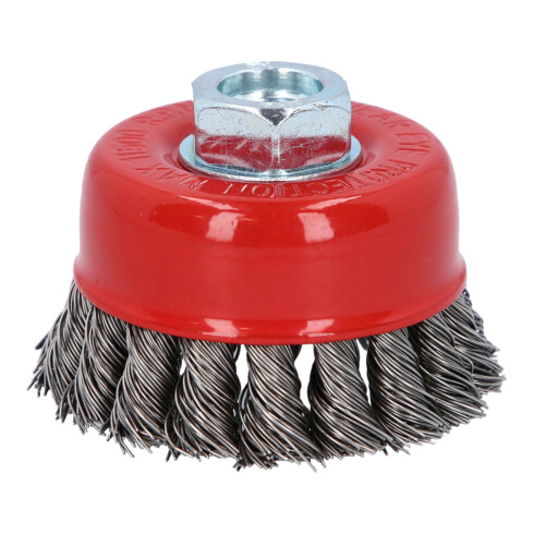 KS Tools Brosse métallique en acier inoxydable 0,5 mm Fil d'acier torsadé