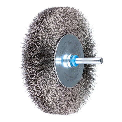 Brosses plates sur tige, non torsadées PFERD - RBU 10020/6 INOX 0,20