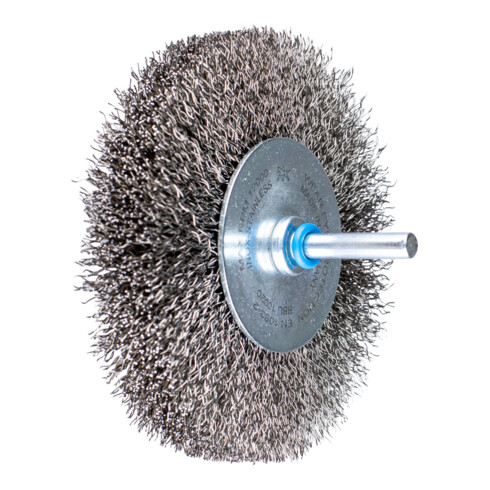 Brosses plates sur tige, non torsadées PFERD - RBU 10020/6 INOX 0,30