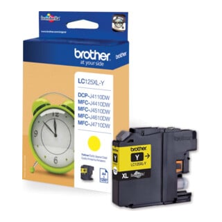 BROTHER Cartouche d'encre LC-125XLY XL jaune grand format