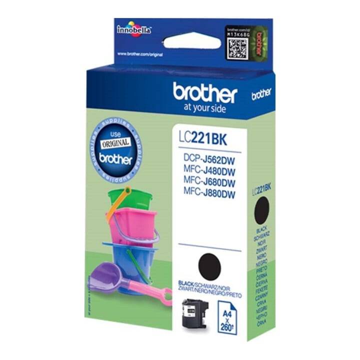 BROTHER Cartouche d’encre LC-221BK noir