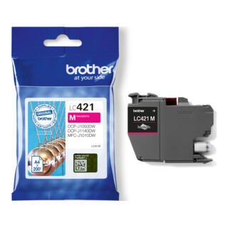BROTHER Cartouche d'encre LC-421M magenta