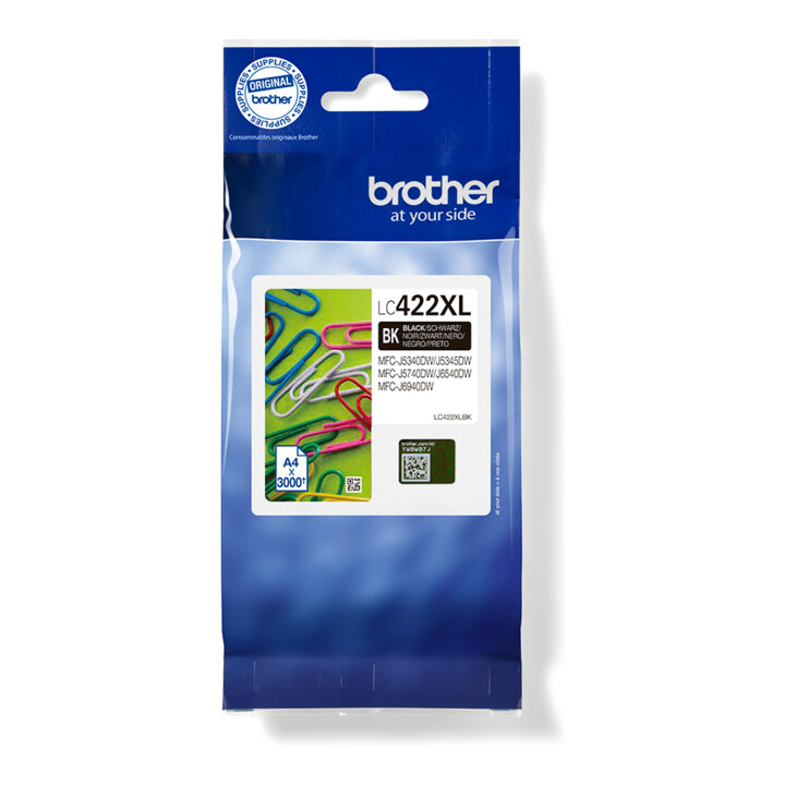BROTHER Cartouche d'encre LC-422XLBK noire