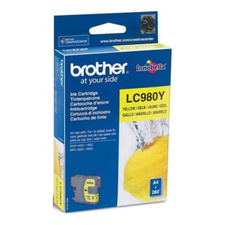 BROTHER Cartouche d'encre LC-980Y jaune