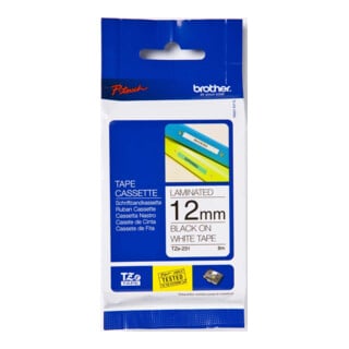 BROTHER Cassette de ruban TZe-233 blanc/bleu BF DF
