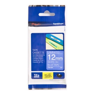 BROTHER Cassette de ruban TZe-535 bleu blanc