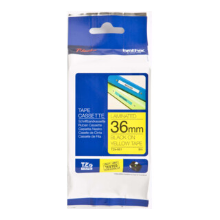 BROTHER Cassette de ruban TZe-661 jaune/noir