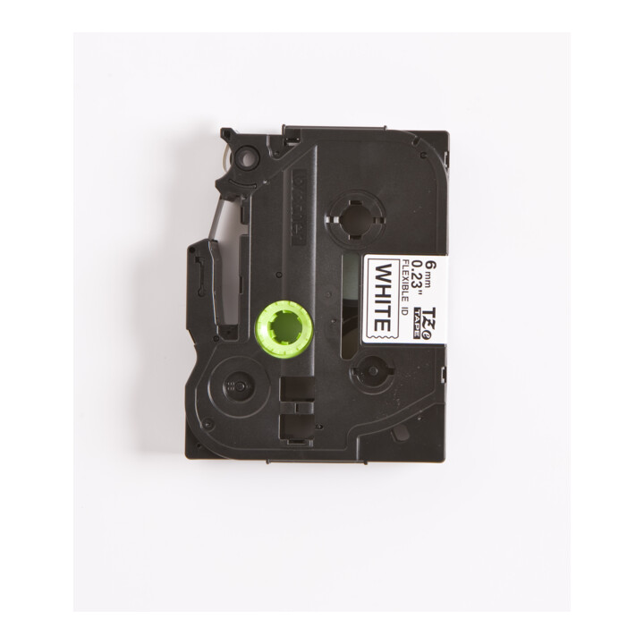 BROTHER Cassette de ruban TZe-FX211 blanc noir