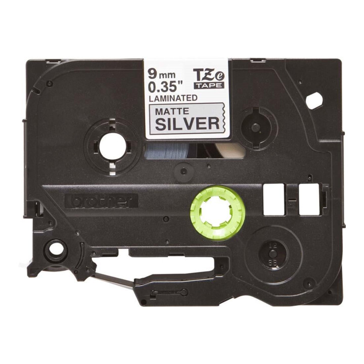 BROTHER Cassette de ruban TZe-M921 noir argent mat
