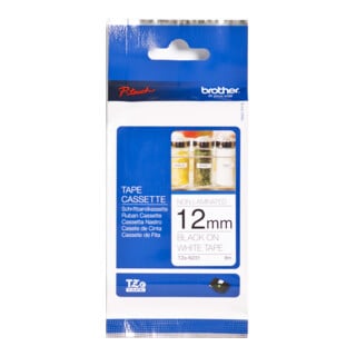 BROTHER Cassette de ruban TZe-N231 12 mm blanc/noir