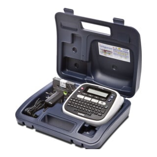 BROTHER Étiqueteuse PT-D200BWVP noir/blanc avec adaptateur secteur et valise rigide
