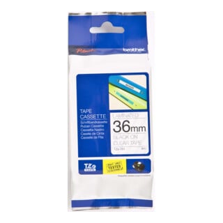 BROTHER Schriftbandkassette TZe-161 farblos schwarz