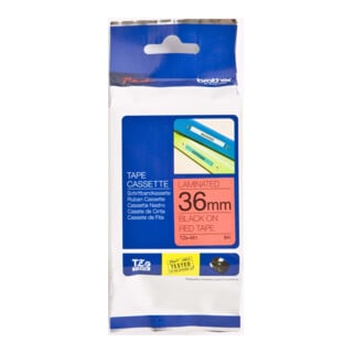 BROTHER Schriftbandkassette TZe-461 rot/schwarz 36mm laminiert 8m