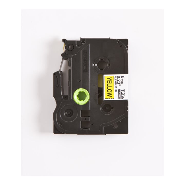 BROTHER Schriftbandkassette TZe-FX611 gelb schwarz