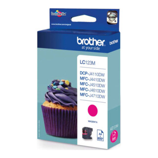 BROTHER Tintenpatrone LC-123M magenta
