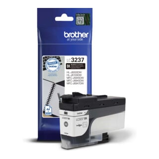 BROTHER Tintenpatrone LC-3237BK schwarz