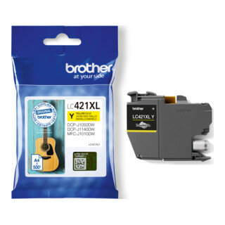 BROTHER Tintenpatrone LC-421XLY gelb