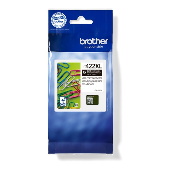 BROTHER Tintenpatrone LC-422XLBK schwarz