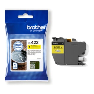 BROTHER Tintenpatrone LC-422Y gelb