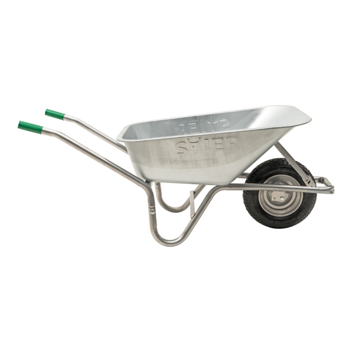 Brouette STIER, contenance 100 l, capacité de charge 120 kg, avec pneumatiques