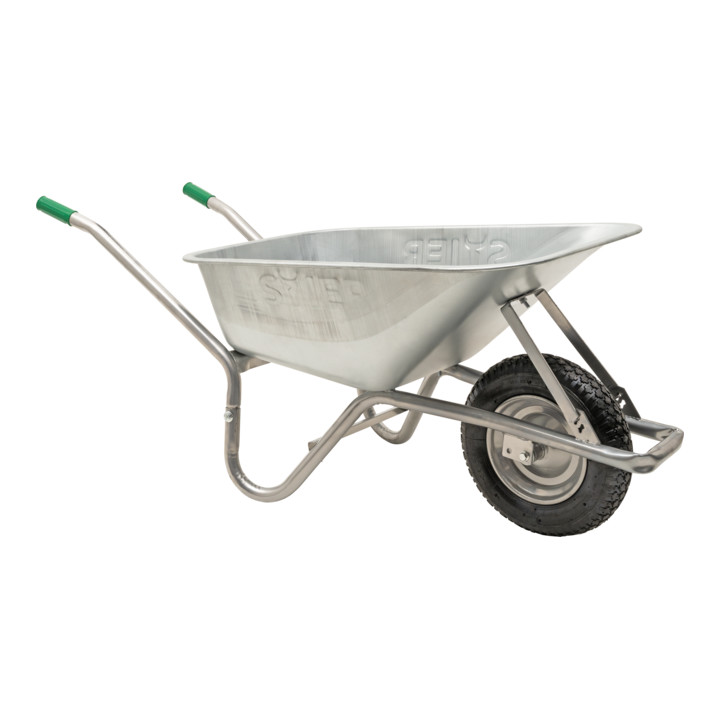 Brouette STIER, contenance 100 l, capacité de charge 120 kg, avec pneumatiques