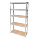 Brüder Mannesmann Étagère lourde Set 2 pièces 1750 kg capacité de charge 10 tablettes MDF