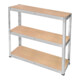 Brüder Mannesmann Étagère lourde Set 2 pièces 1750 kg capacité de charge 10 tablettes MDF