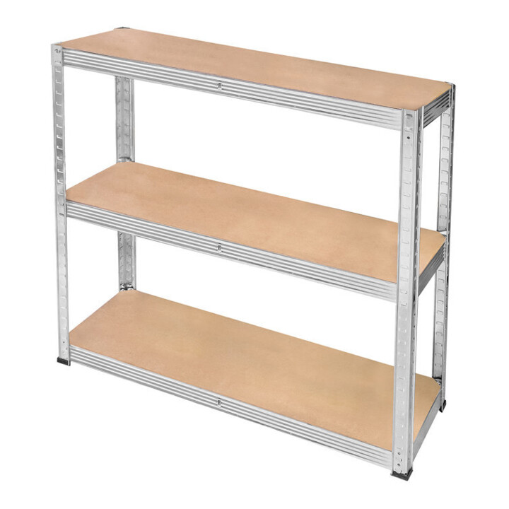 Brüder Mannesmann Étagère lourde Set 2 pièces 1750 kg capacité de charge 10 tablettes MDF