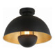 brumberg Applique 1x E27 310 mm noir structuré or structuré