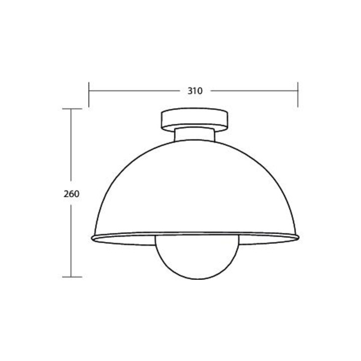 brumberg Applique 1x E27 310 mm noir structuré or structuré