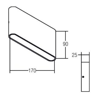 brumberg Applique LED 10,8W 230V ww ws-str 10046173