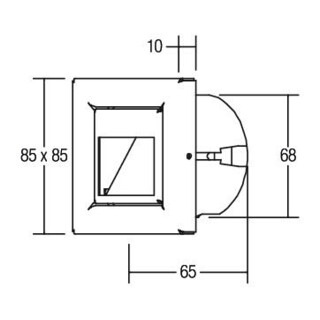 brumberg Applique LED encastrée murale 230V eds LF:ww 10129203