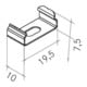 brumberg Befestigungsclip 53034000 Stahl silber Set 2 Stück